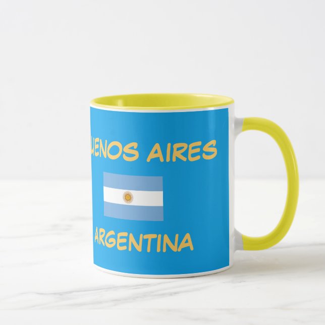 Buenos Aires Argentina Crest Mug (Right)