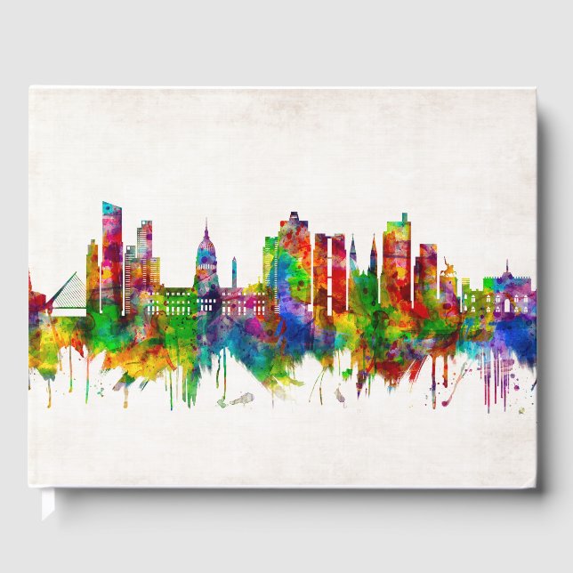 Buenos Aires Argentina Skyline Guest Book (Front)