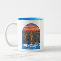 Buenos Aires Argentina Travel Art Vintage