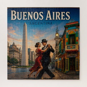 🧲 Buenos Aires Argentina Travel Keepsake For Trip Jigsaw Puzzle