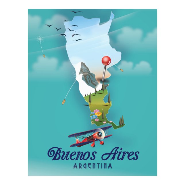 Buenos Aires, Argentina travel poster (Front)