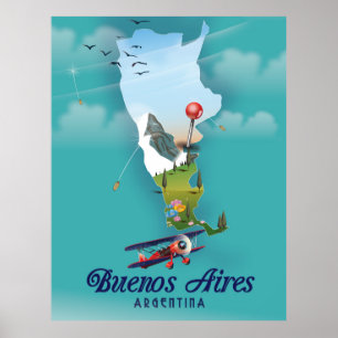 Buenos Aires, Argentina travel poster