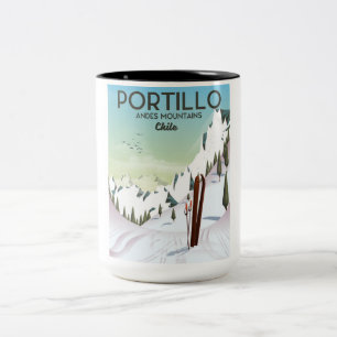 Buenos Aires, Argentina travel poster Two-Tone Coffee Mug