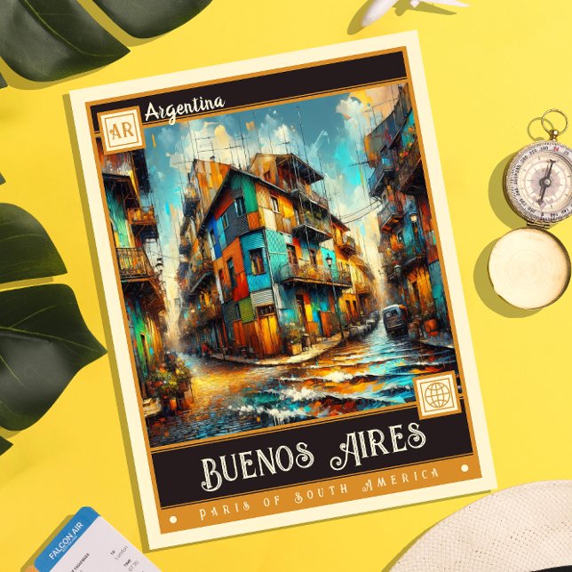 Buenos Aires, Argentina | Vintage Painting Postcard (Creator Uploaded)