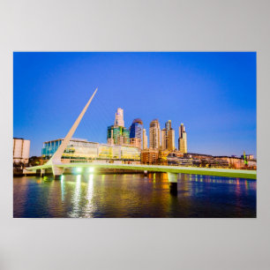 Buenos Aires at Night Poster