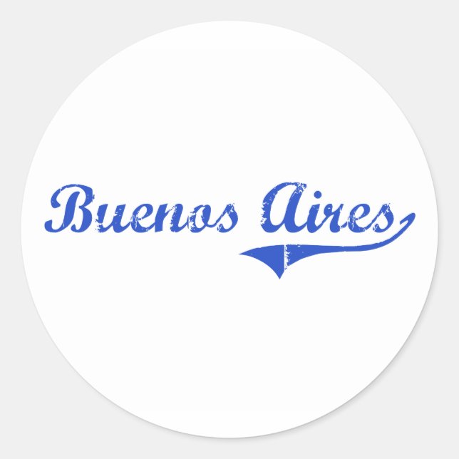 Buenos Aires City Classic Round Sticker (Front)