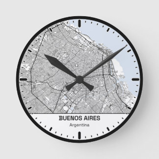 Buenos Aires Clock City Line Art