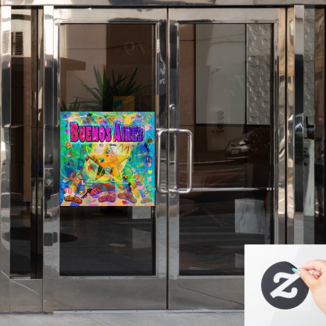 Buenos Aires Epoch Hour Window Cling (Office Door)