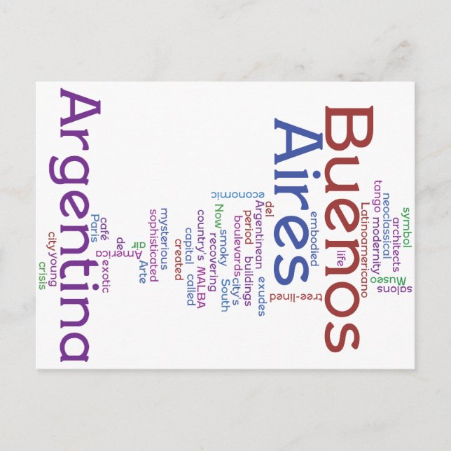 Buenos Aires Postcard (Front)