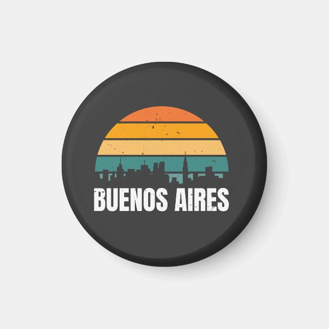 Buenos Aires Retro  Magnet (Front)