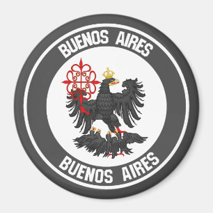 Buenos Aires Round Emblem Magnet