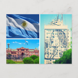 buenos aires scenes postcard