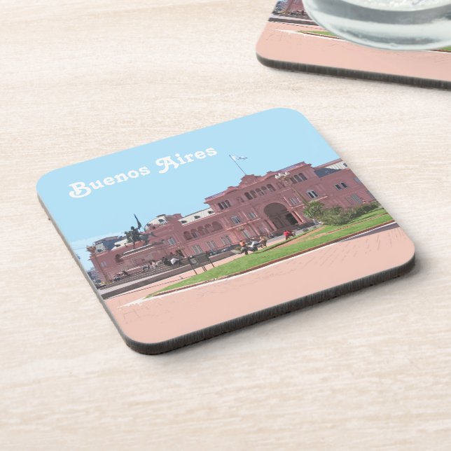 Buenos Aires Souvenir, Argentina Coaster (Left Side)