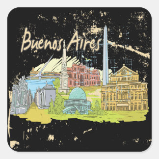 Buenos Aires Square Sticker