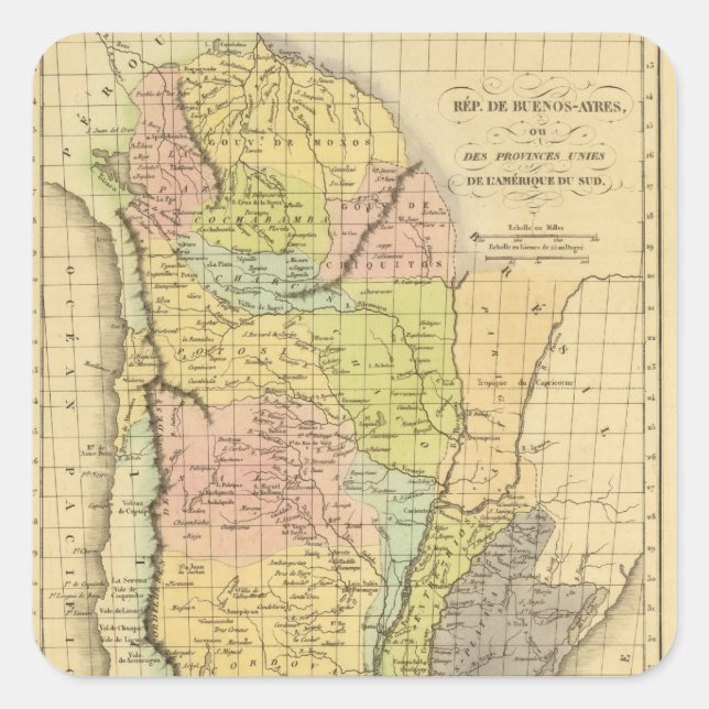 Buenos Aires Square Sticker (Front)