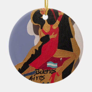 Buenos Aires Tango Ceramic Ornament