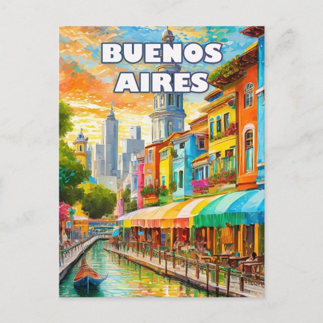 Buenos Aires, the City of Passions and Tango Postcard (Front)