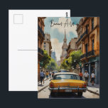 Buenos Aires watercolor art Postcard<br><div class="desc">Buenos Aires watercolor art</div>