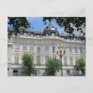 buenos aires white architecture postcard