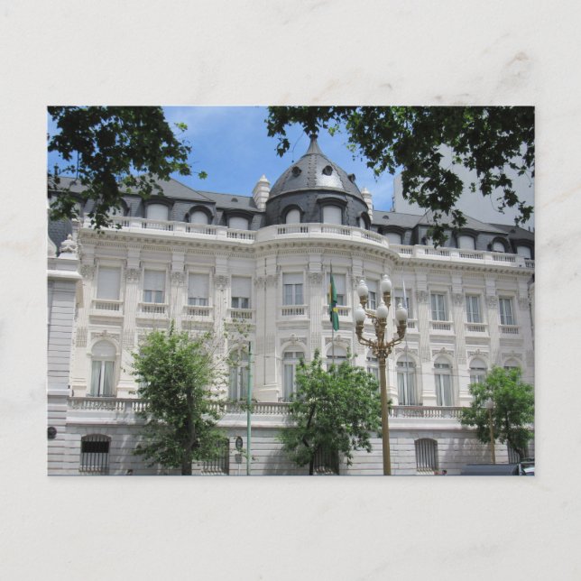 buenos aires white architecture postcard (Front)