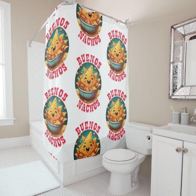 Buenos Nachos Shower Curtain (In Situ)