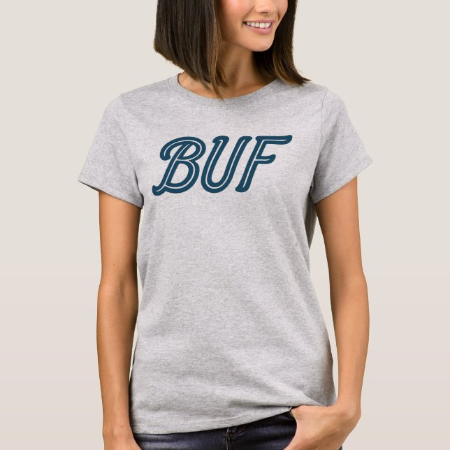 BUF Buffalo Airport Code – Buffalo NY Aviation  T-Shirt (Front)