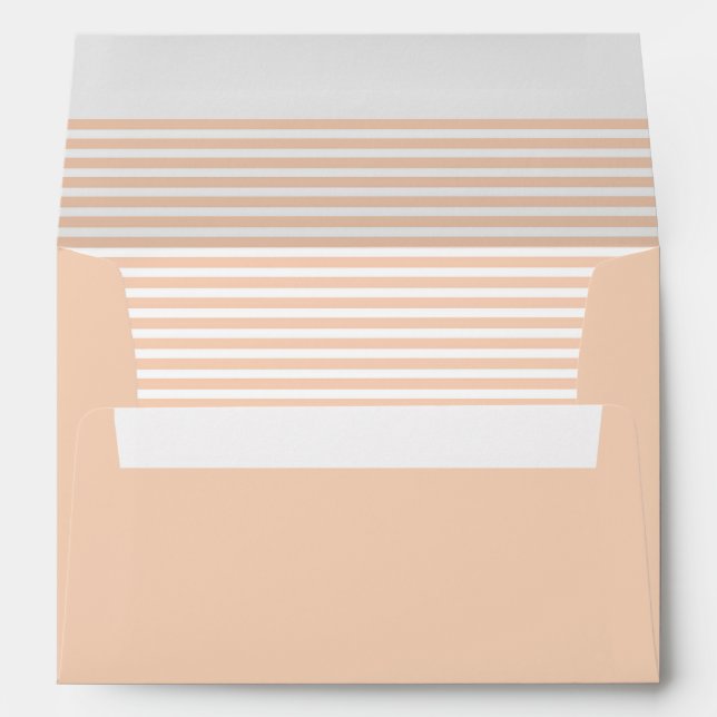 Buff and White Striped  Envelope (Back (Bottom))