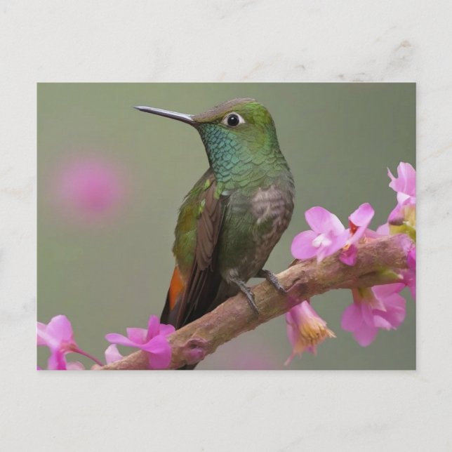 Buff-bellied Hummingbird at Rest Postcard (Front)