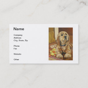 Buff Cocker Spaniel Business Cards