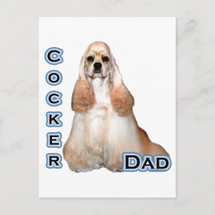 Buff Cocker Spaniel Dad 4 Postcard