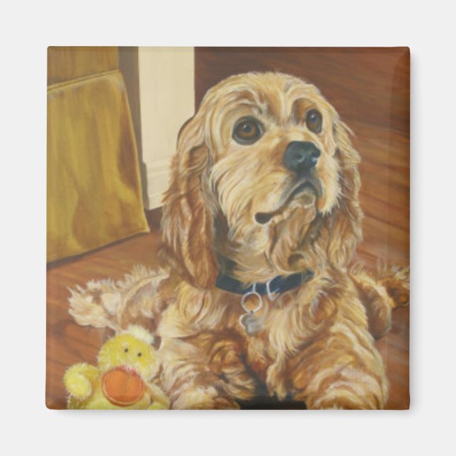 Buff Cocker Spaniel Magnet (Front)