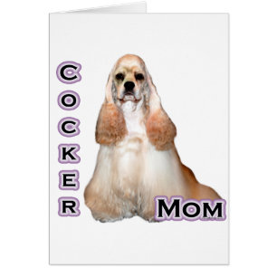 Buff Cocker Spaniel Mum; Cocker Spaniel Mum