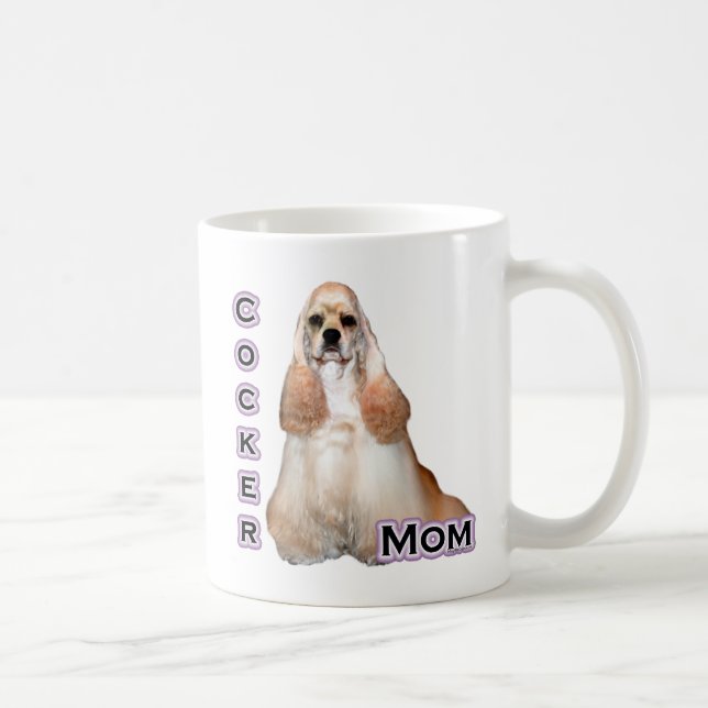 Buff Cocker Spaniel Mum; Cocker Spaniel Mum Coffee Mug (Right)