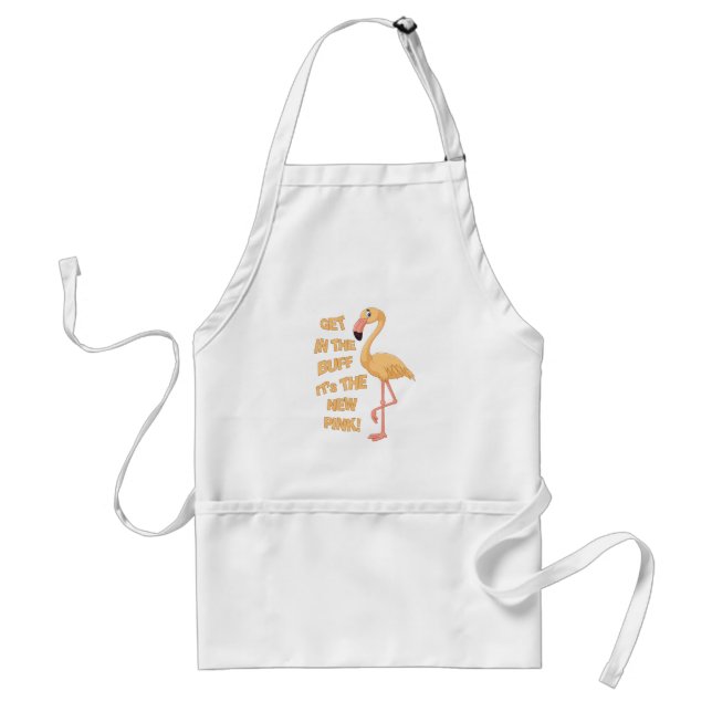 Buff Flamingo Standard Apron (Front)
