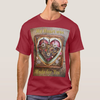 Buff Red Heart Steampunk Series T-Shirt