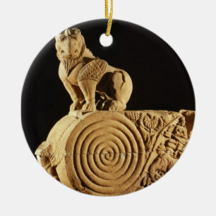 Buff sandstone architrave with griffin, Sanchi, MP Ceramic Ornament