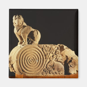 Buff sandstone architrave with griffin, Sanchi, MP Magnet