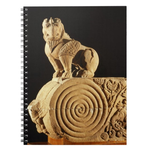 Buff sandstone architrave with griffin, Sanchi, MP Notebook (Front)