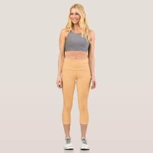 Buff (solid colour) capri leggings