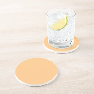 Buff (solid colour) coaster