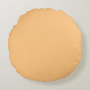 Buff (solid colour) round cushion