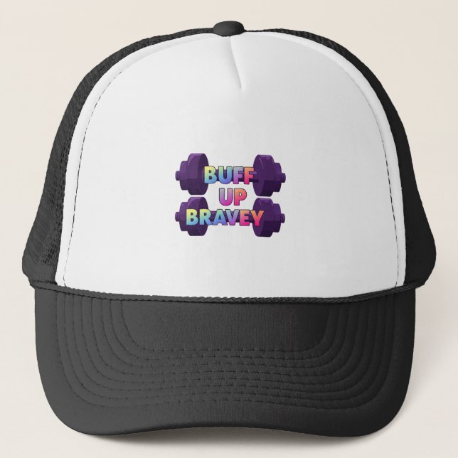 Buff up Bravey Trucker Hat (Front)