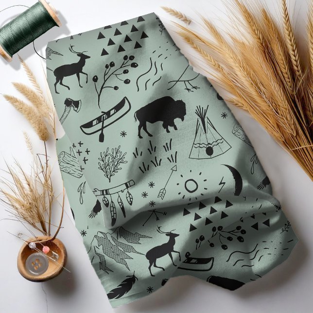 Buffalo Adventures Black w/Any Colour ID599 Fabric (Creator Uploaded)