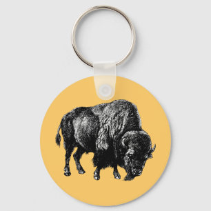 Buffalo American Bison Key Ring