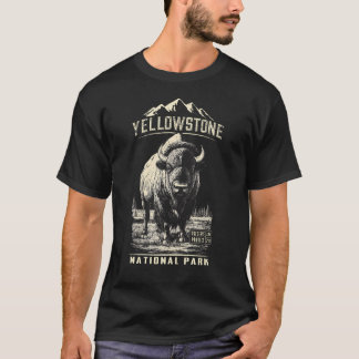 Buffalo American Bison Yellowstone National T-Shirt