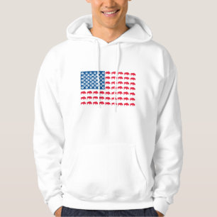Buffalo American Flag Hoodie