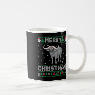 Buffalo Animal Men Women Kids Ugly Christmas Sweat Coffee Mug