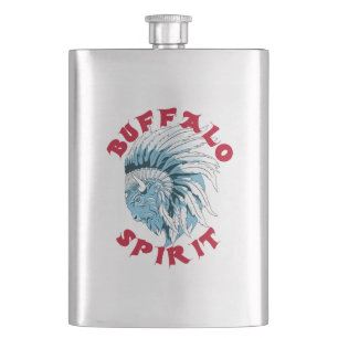 Buffalo Animal Spirit Shot Hip Flask