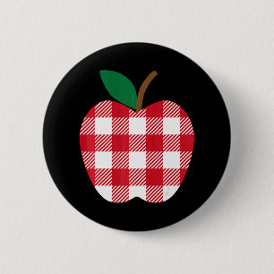 Buffalo Apple Welcome Back to School Kid Girls Boy 6 Cm Round Badge