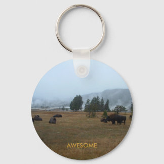 Buffalo Awesome Keychain